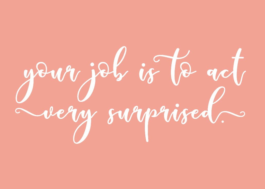 Future fact - bridesmaid card