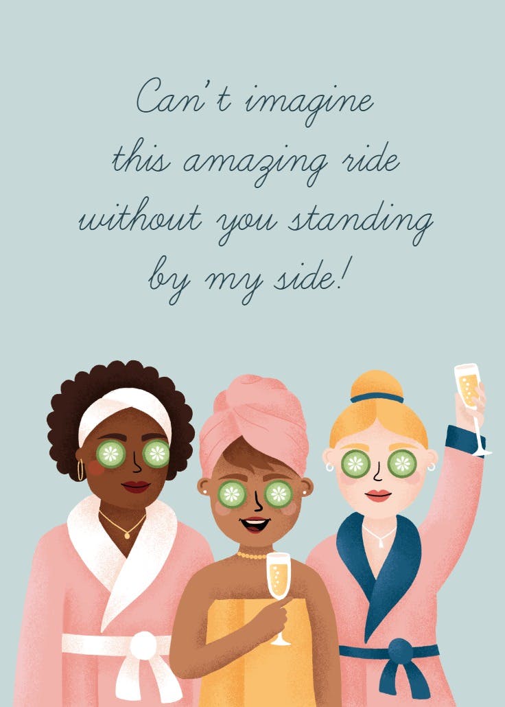 The chosen bridesmaid - bridesmaid card